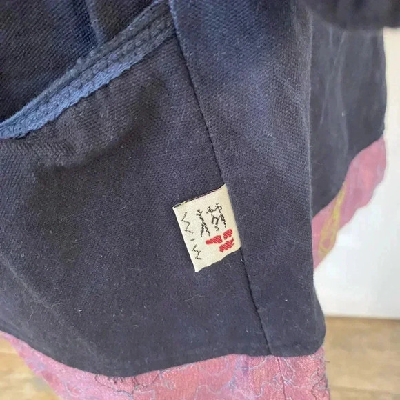 Savage Culture Womens Patchwork Cowl Neck Dress Size XL Pockets Art To Wear - Picture 6 of 14